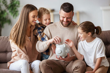 family saving money