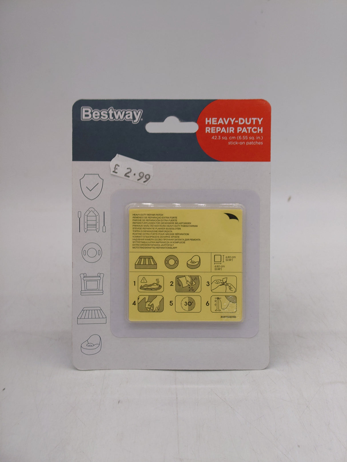 Bestway heavy duty repair patch (6.5 sq in)