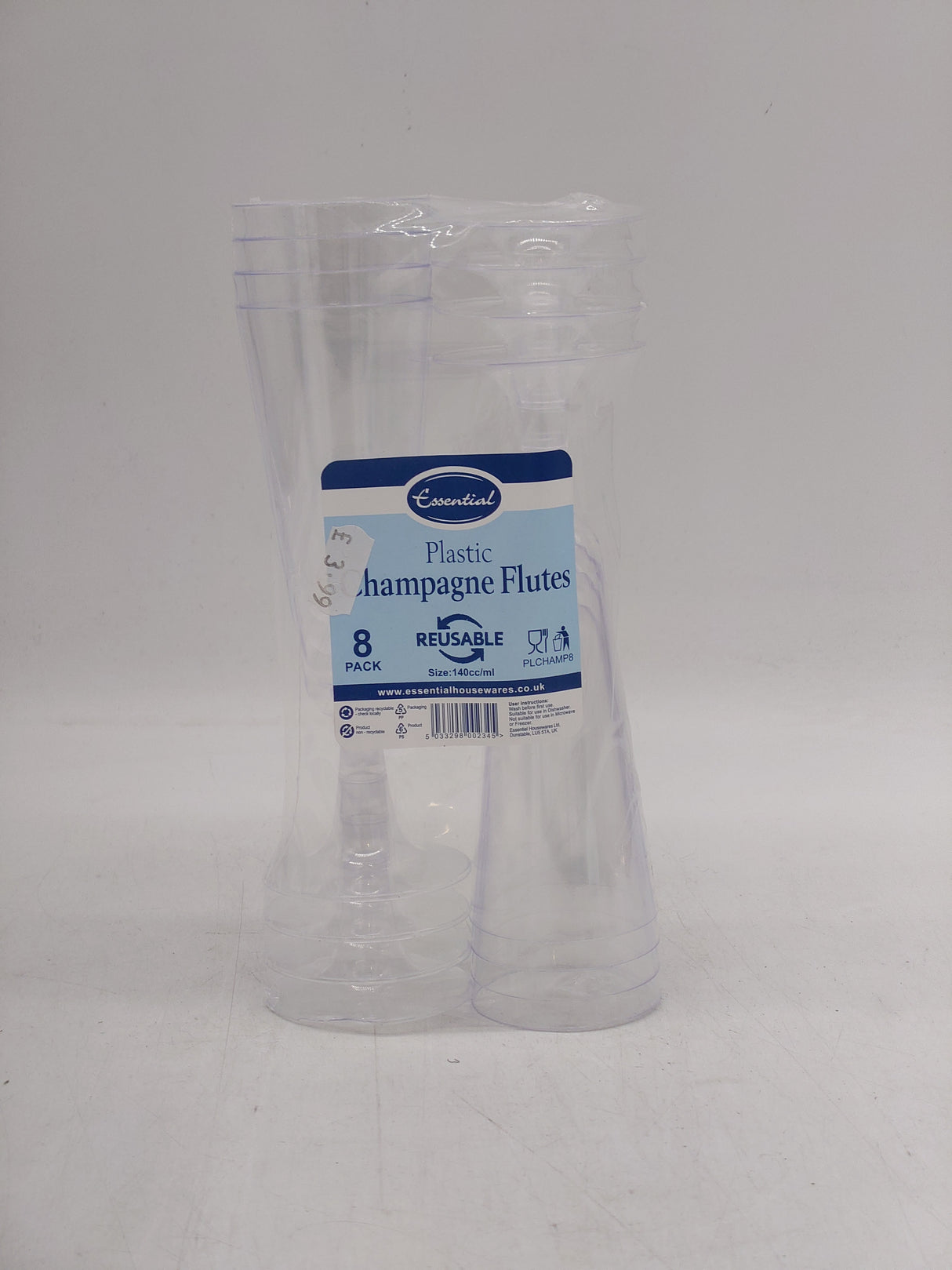 Essential champagne flutes (8pk)