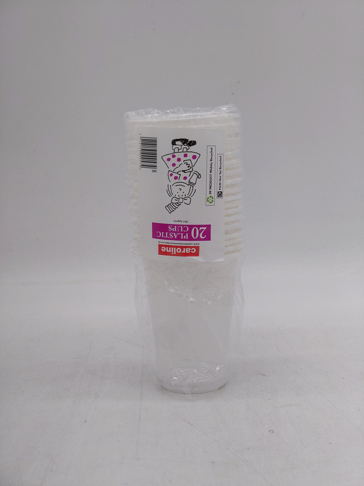 Caroline plastic cups (20pk)