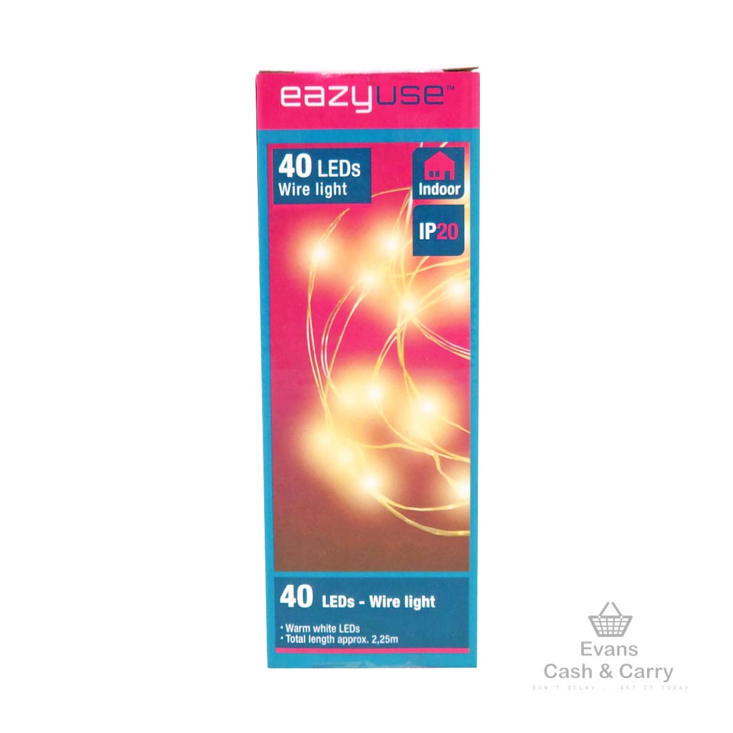 Eazyuse 40 LED Wire Lights - Warm White