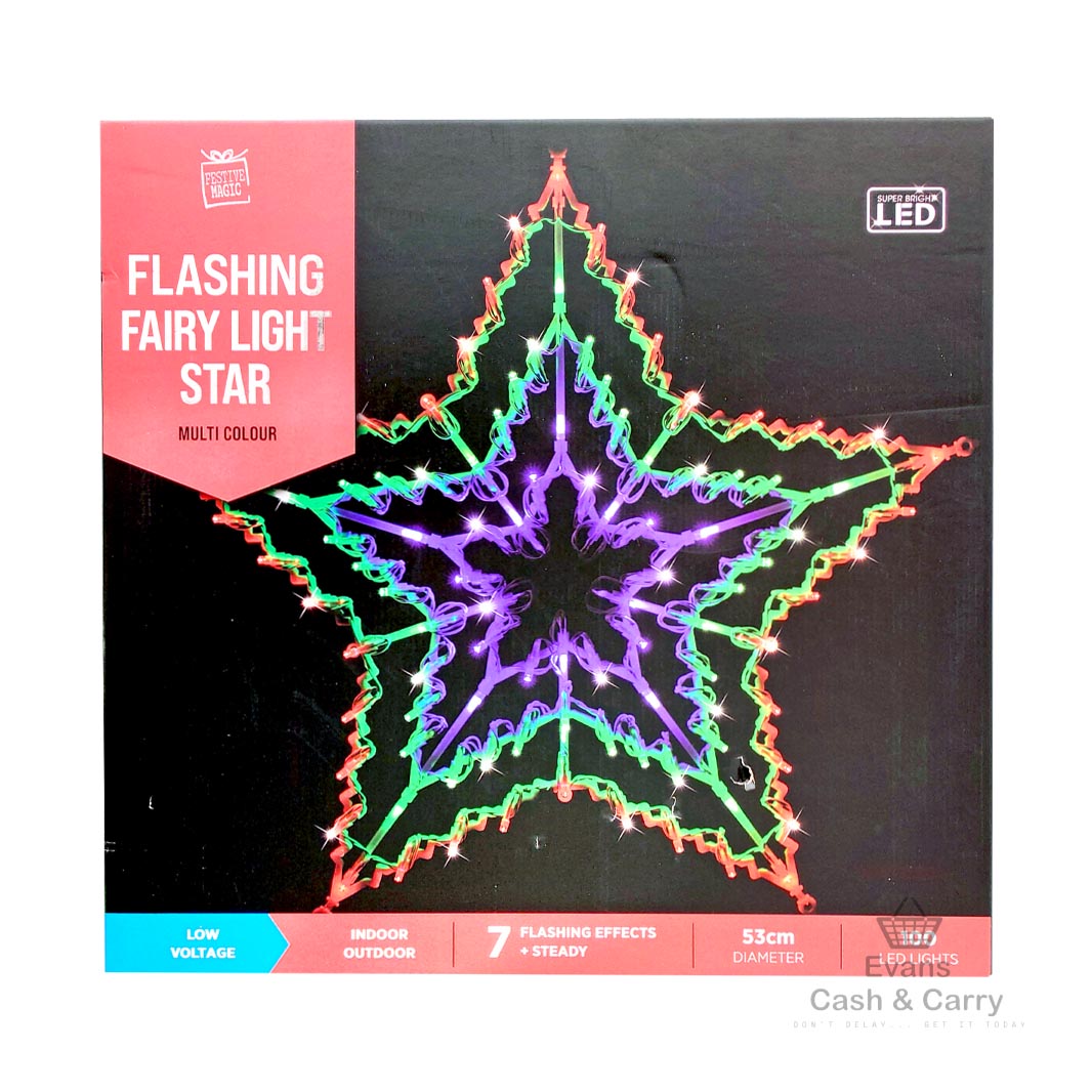 Flashing Fairy Light - Star (Multicolour)