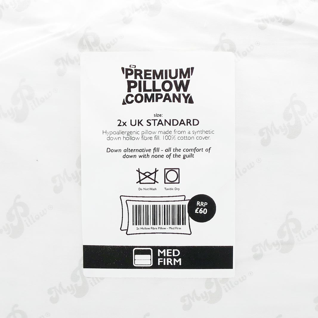 Twin Pack Hollowfibre Pillows
