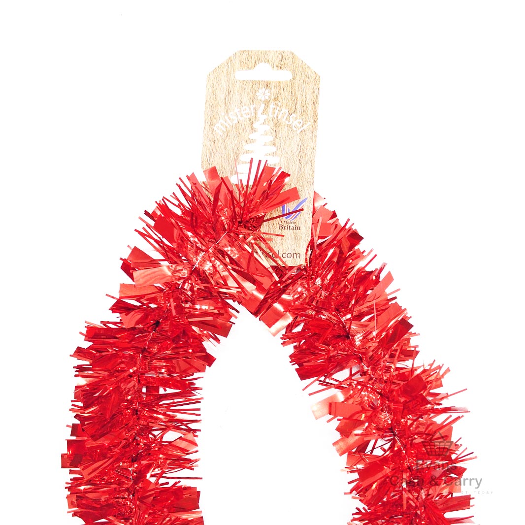 902243 Red Tinsel 75mm width