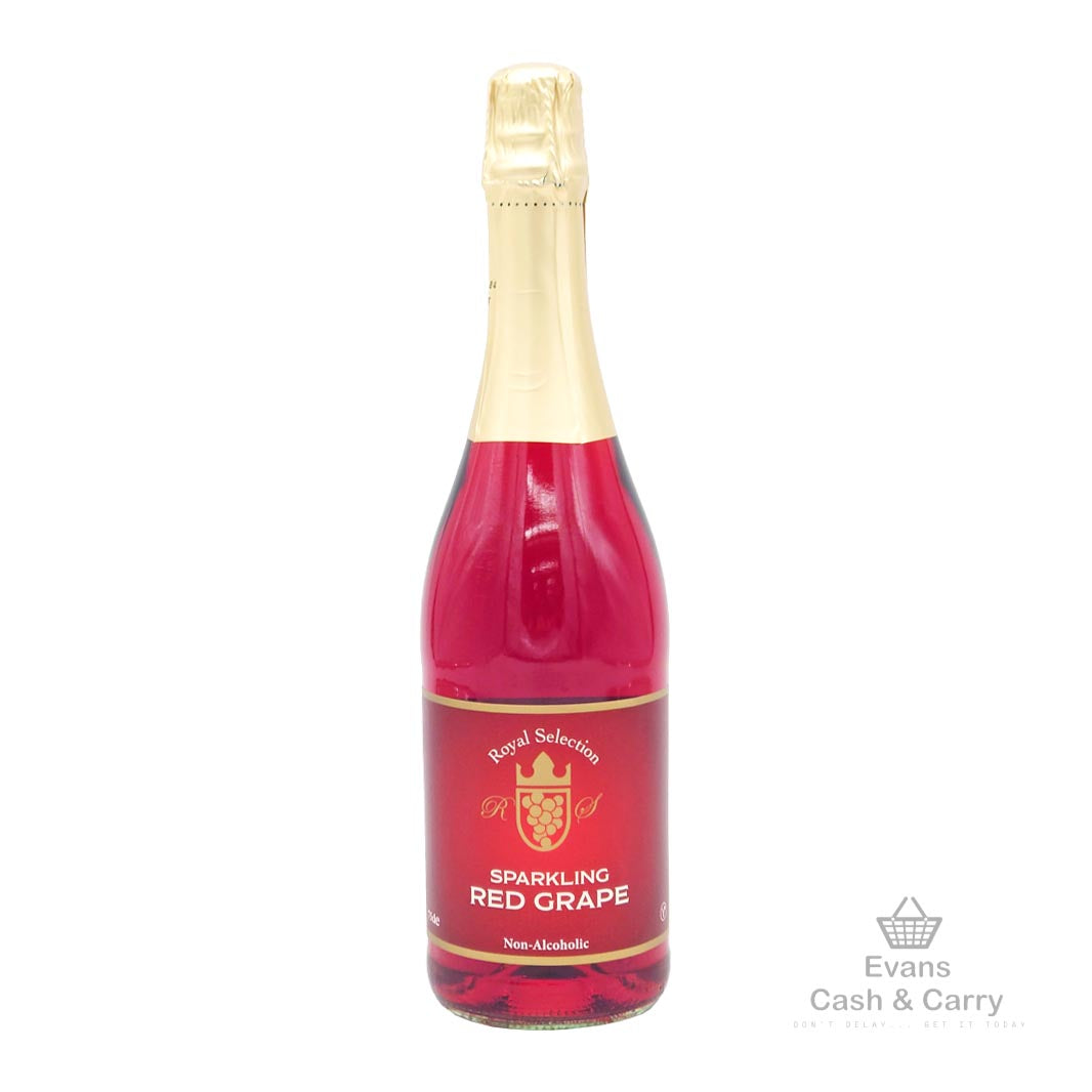 Royal Selection Sparkling Red Grape Alcohol Free (75cl) Evans for