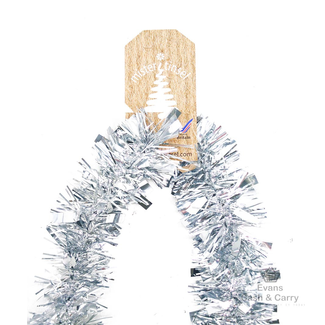 902380 Silver Tinsel 75mm width