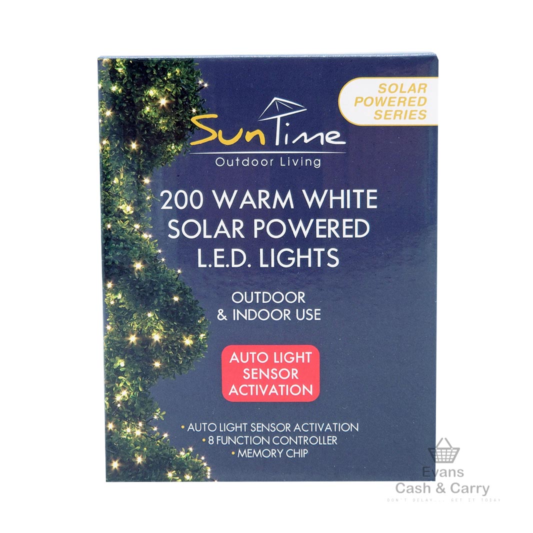 200 Battery Powered LED Lights -  Warm White