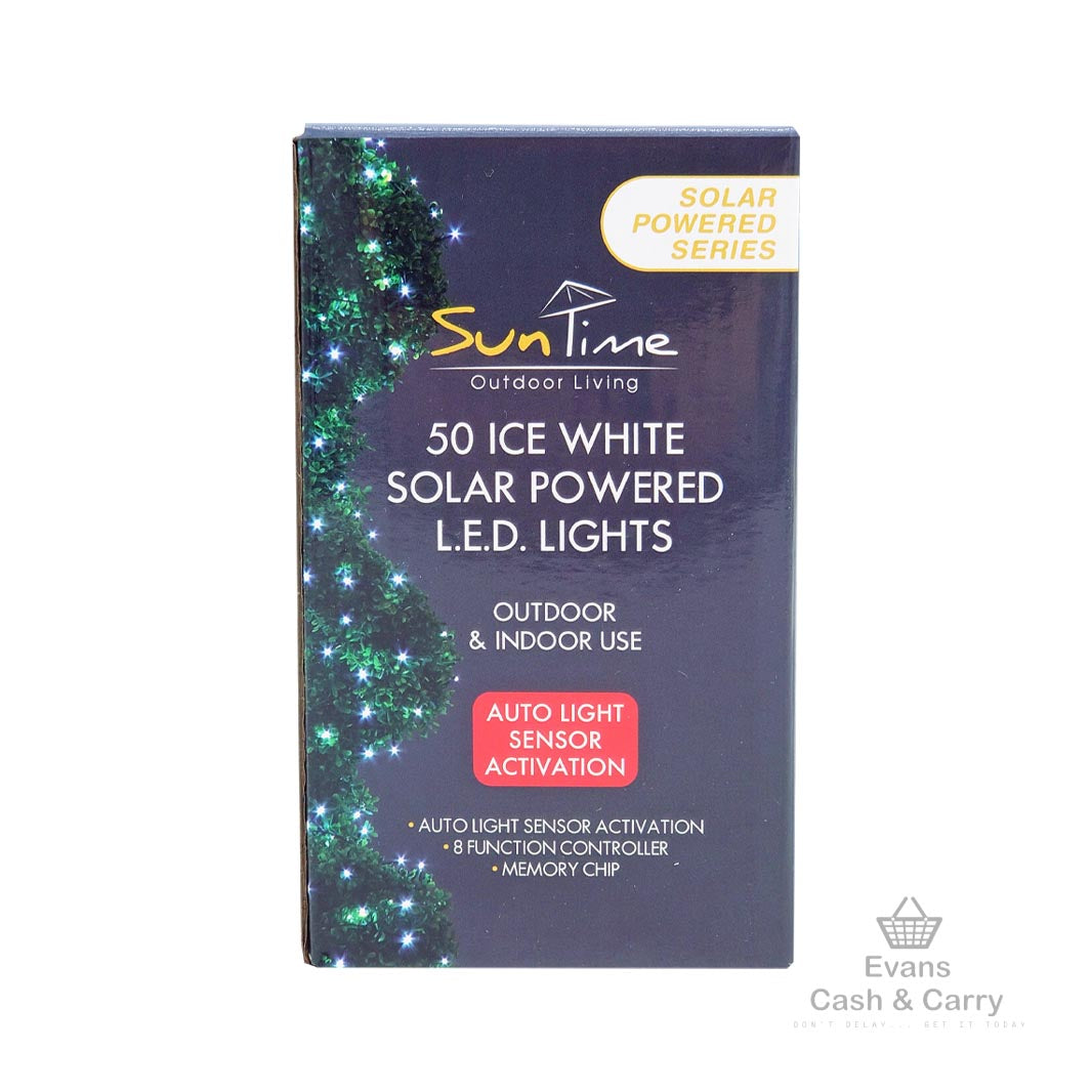 50 Battery Powered LED Lights -  Ice White