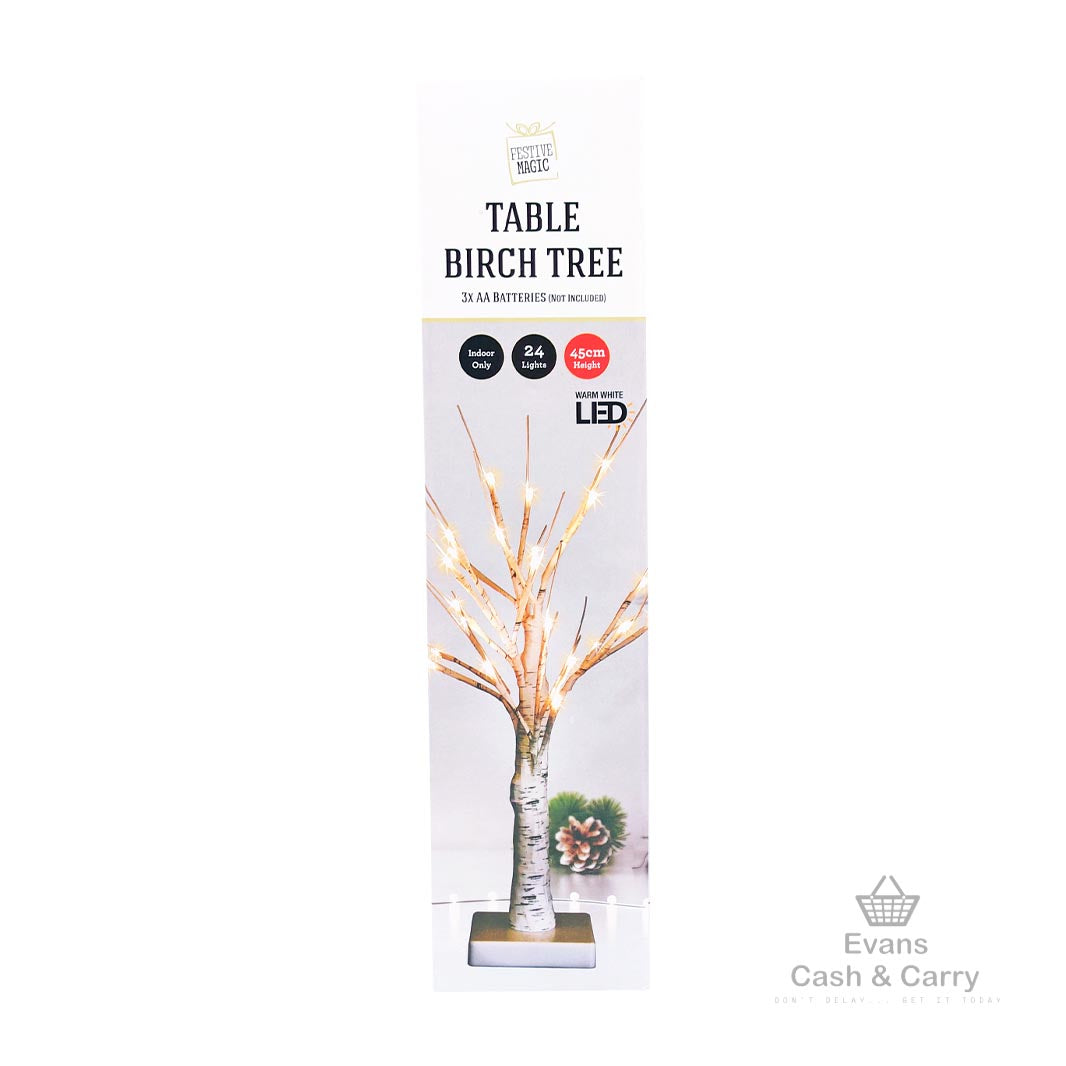 LED Table Birch Tree