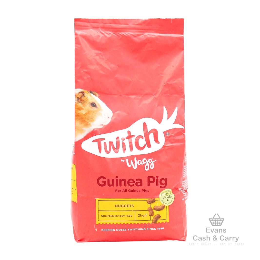 (BBE - 11/05/24) Wagg Twitch Guinea Pig Food (2kg) (£2.70 each / 2 for £5)