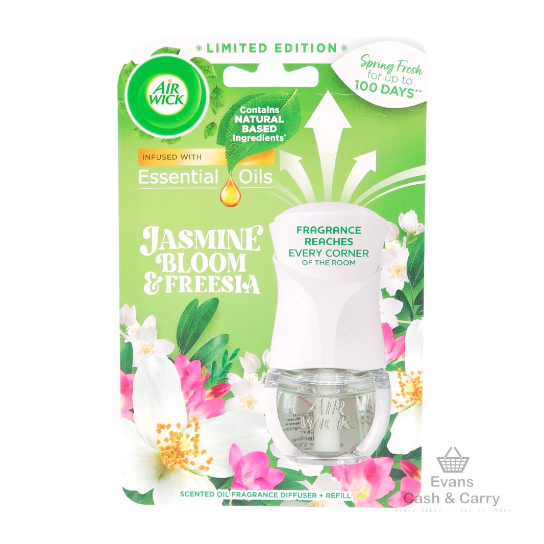 Airwick Essential Oils Plug In Jasmine Bloom & Freesia (19ml) Evans