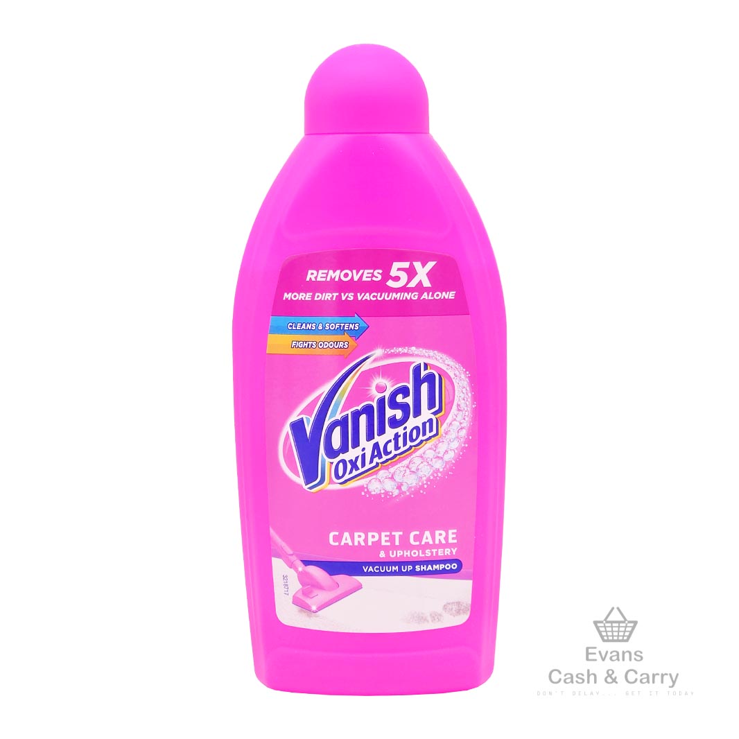 Vanish Oxi Action Carpet Care & Upholstery Vacuum Shampoo (450ml) Evans for Everyone