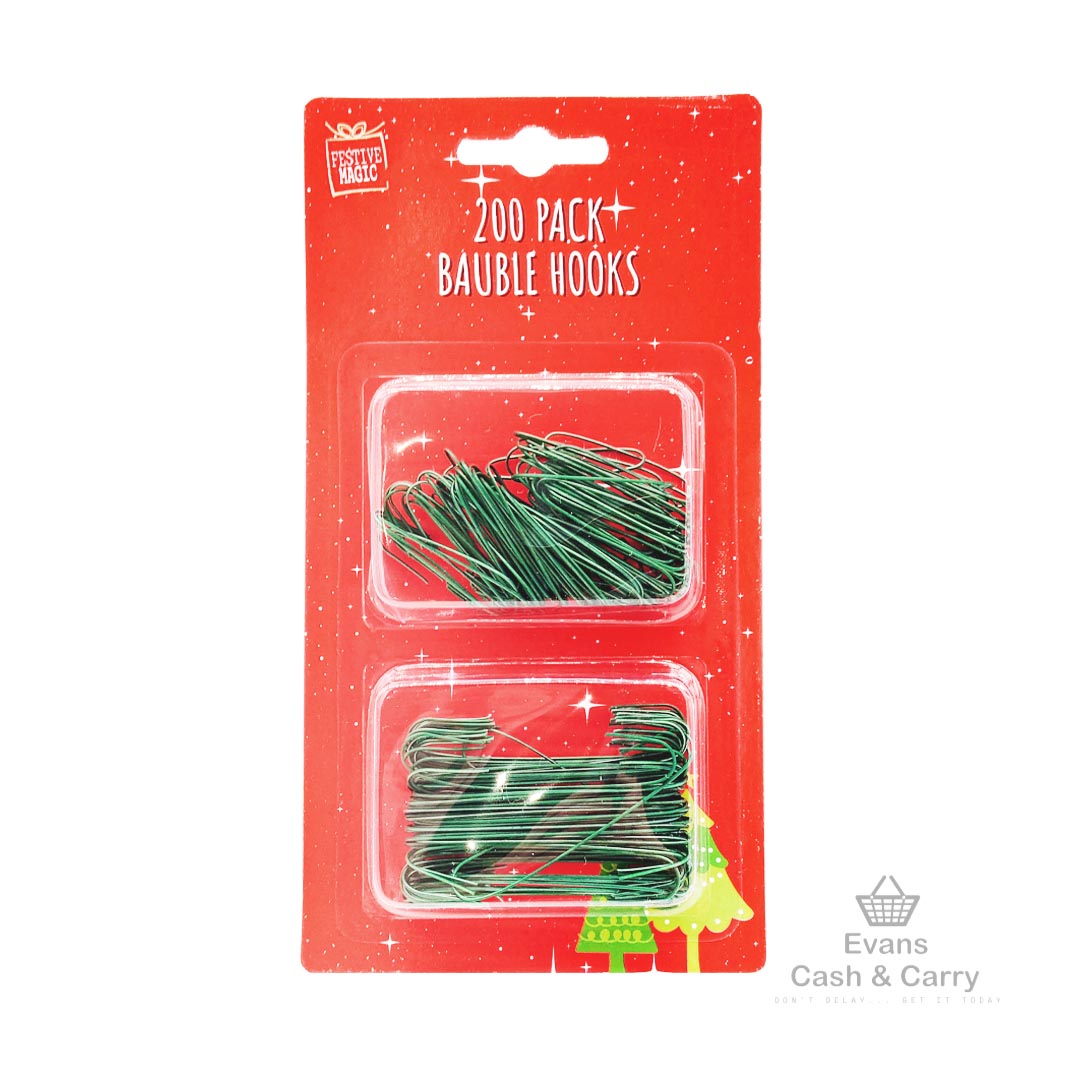 200 Pack Bauble Hooks