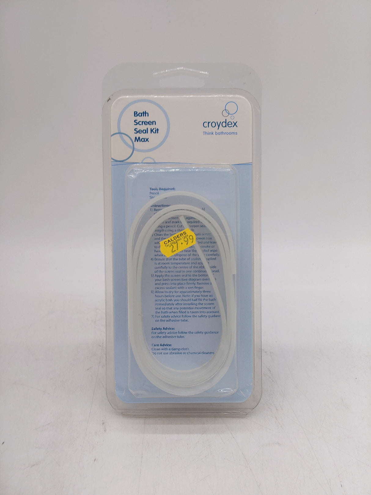 Croydex bath screen seal kit max