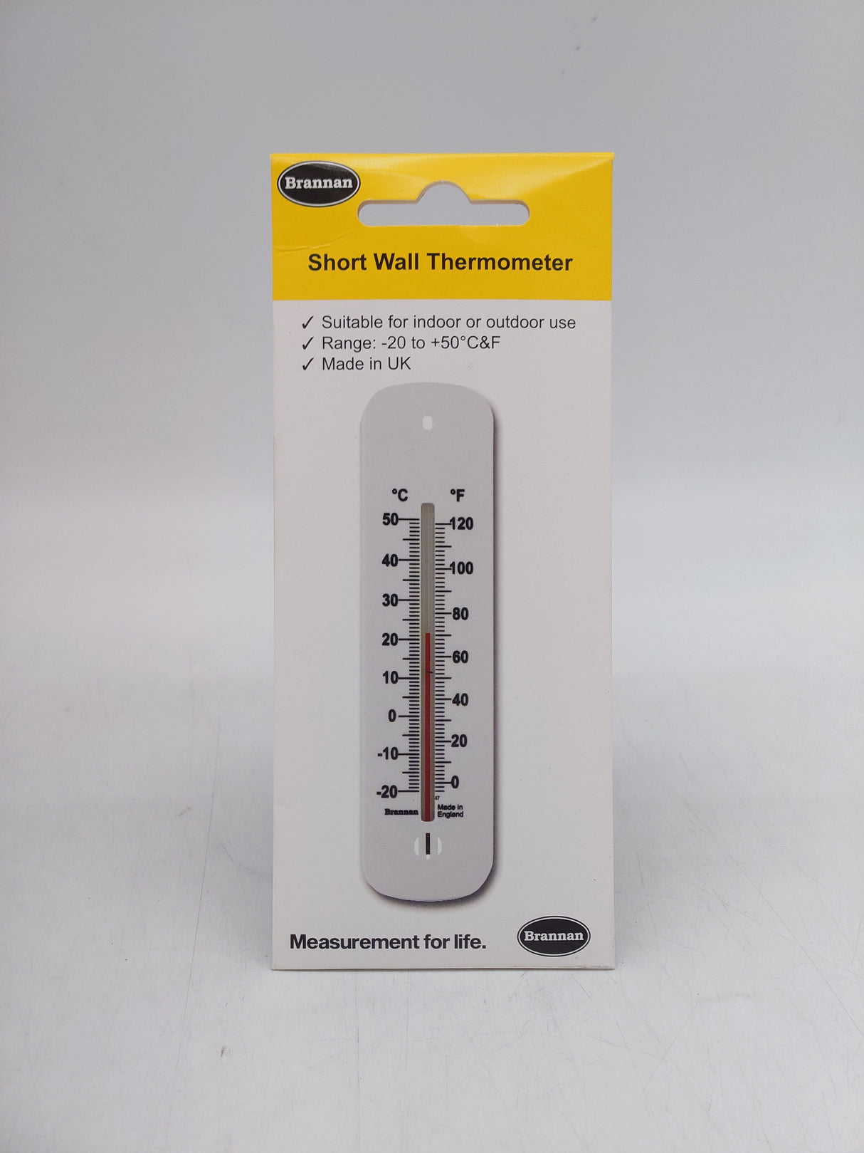 Brannan short wall thermometer