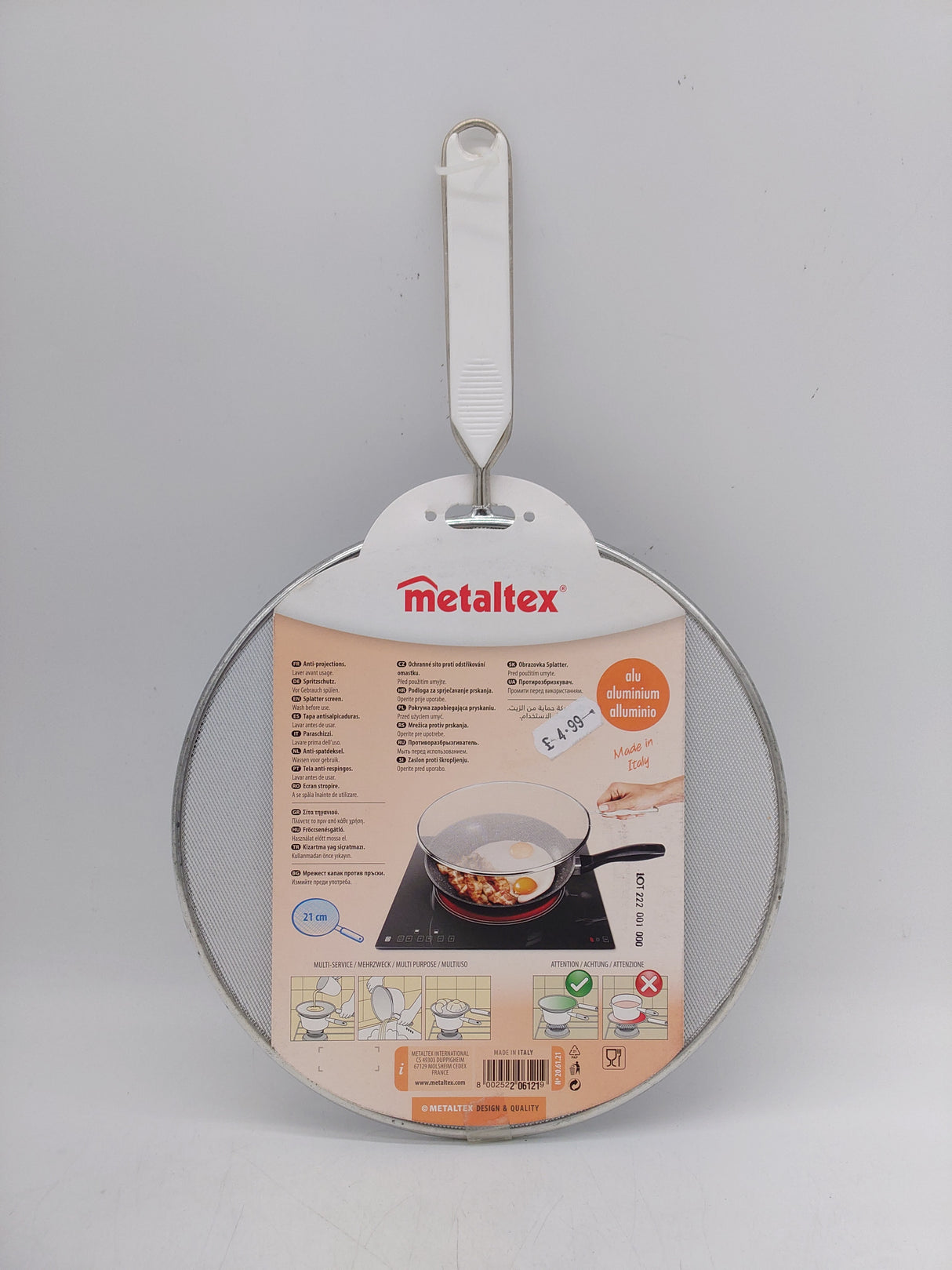 Metaltex splatter screen (21cm)