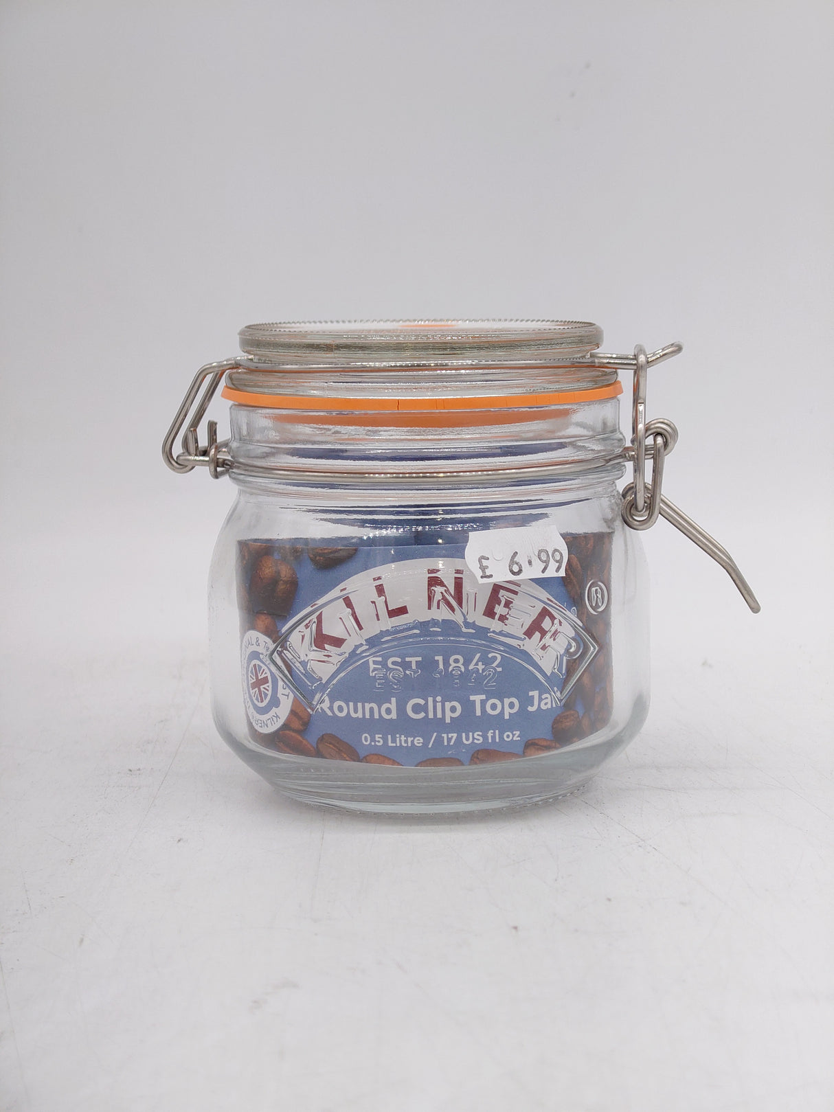 Kilner Round Clip Top Jar - 0.5 Litre