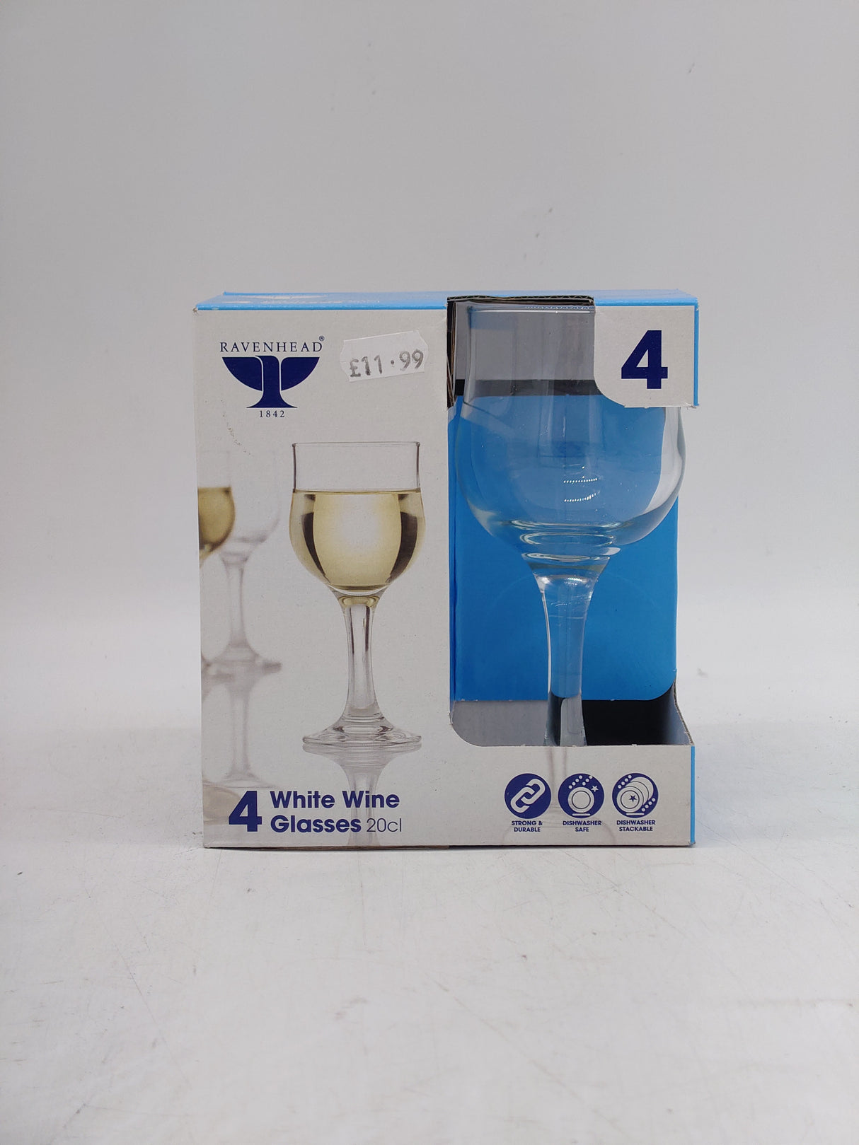 Ravenhead 4 white wine glasses (20cl)