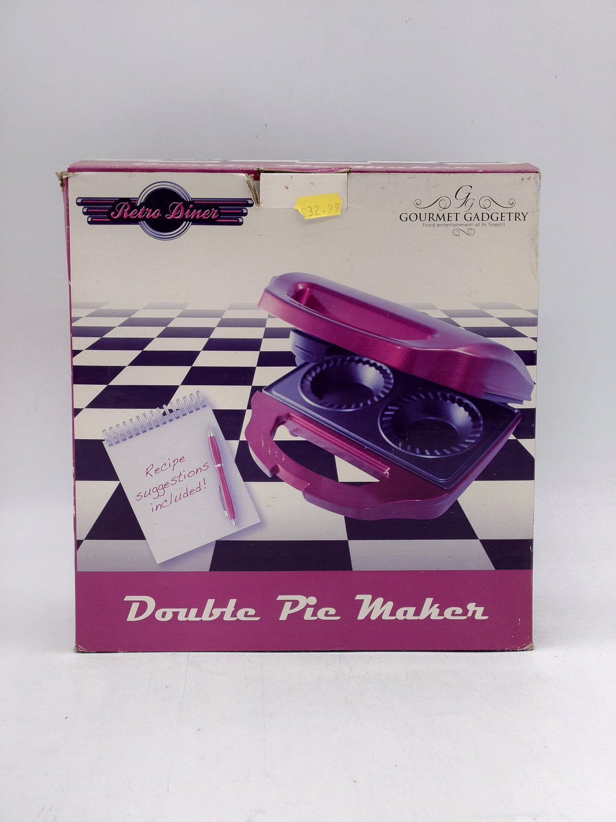 Retro diner double pie maker