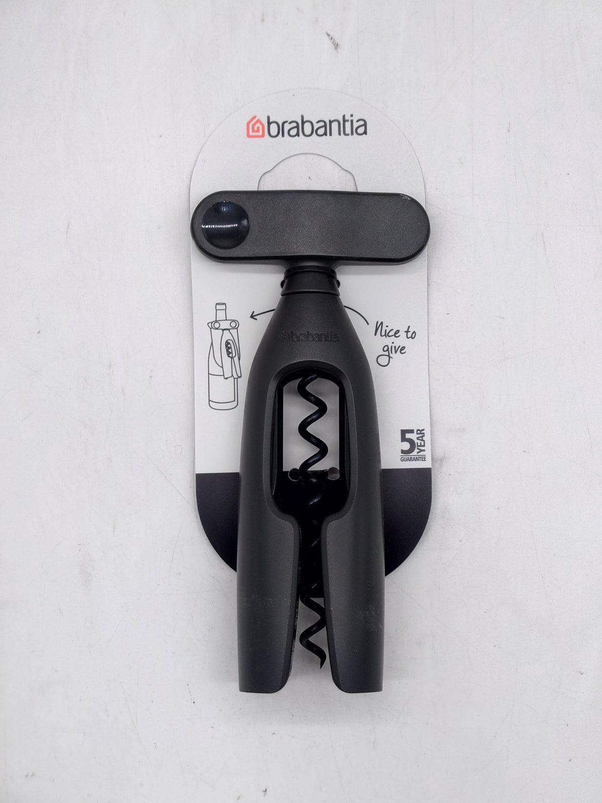 Brabantia wine corkscrew - black