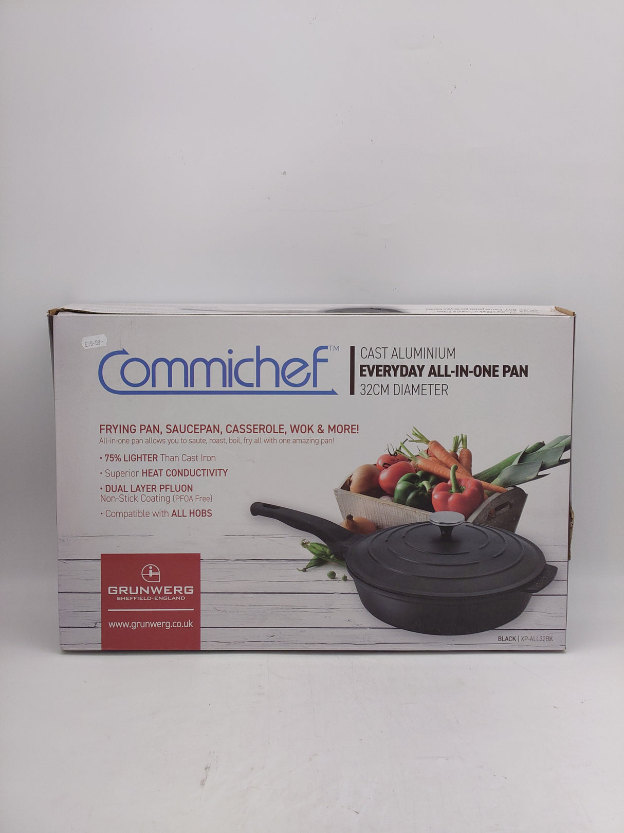 Commichef cast aluminium all-in-pan - (32cm) black