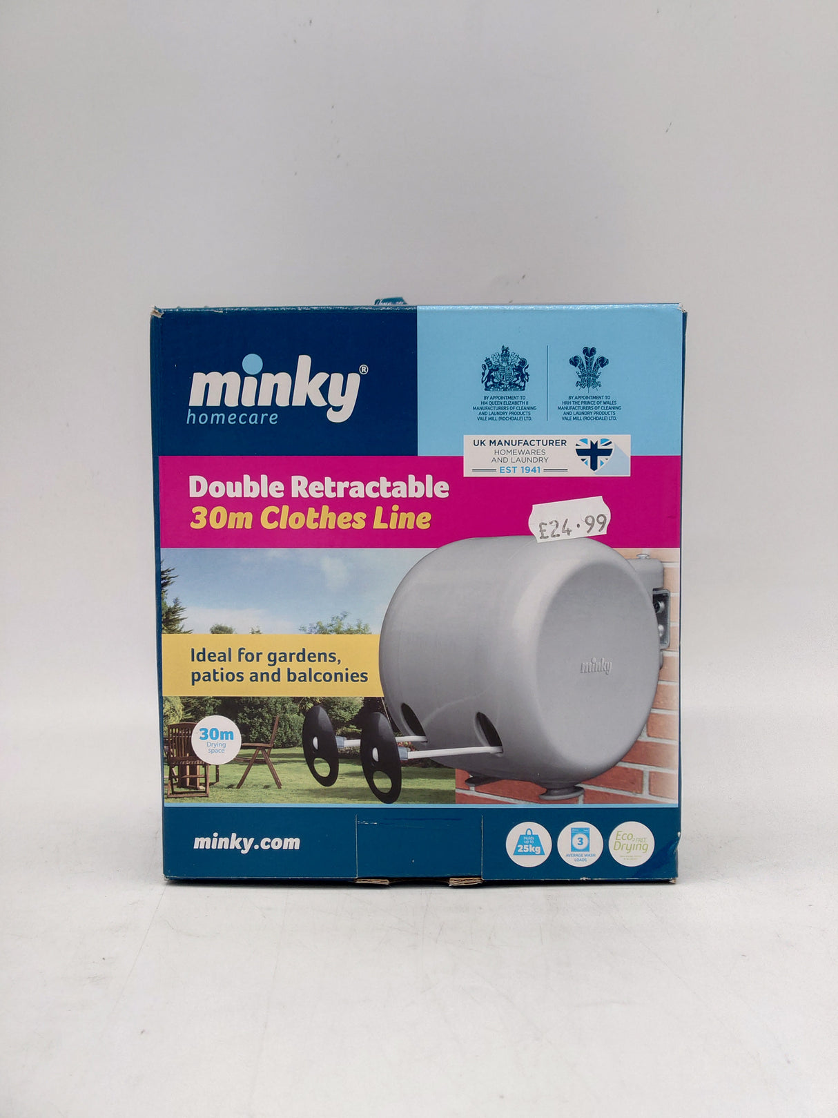 Minky double retractable clothes line (30m)