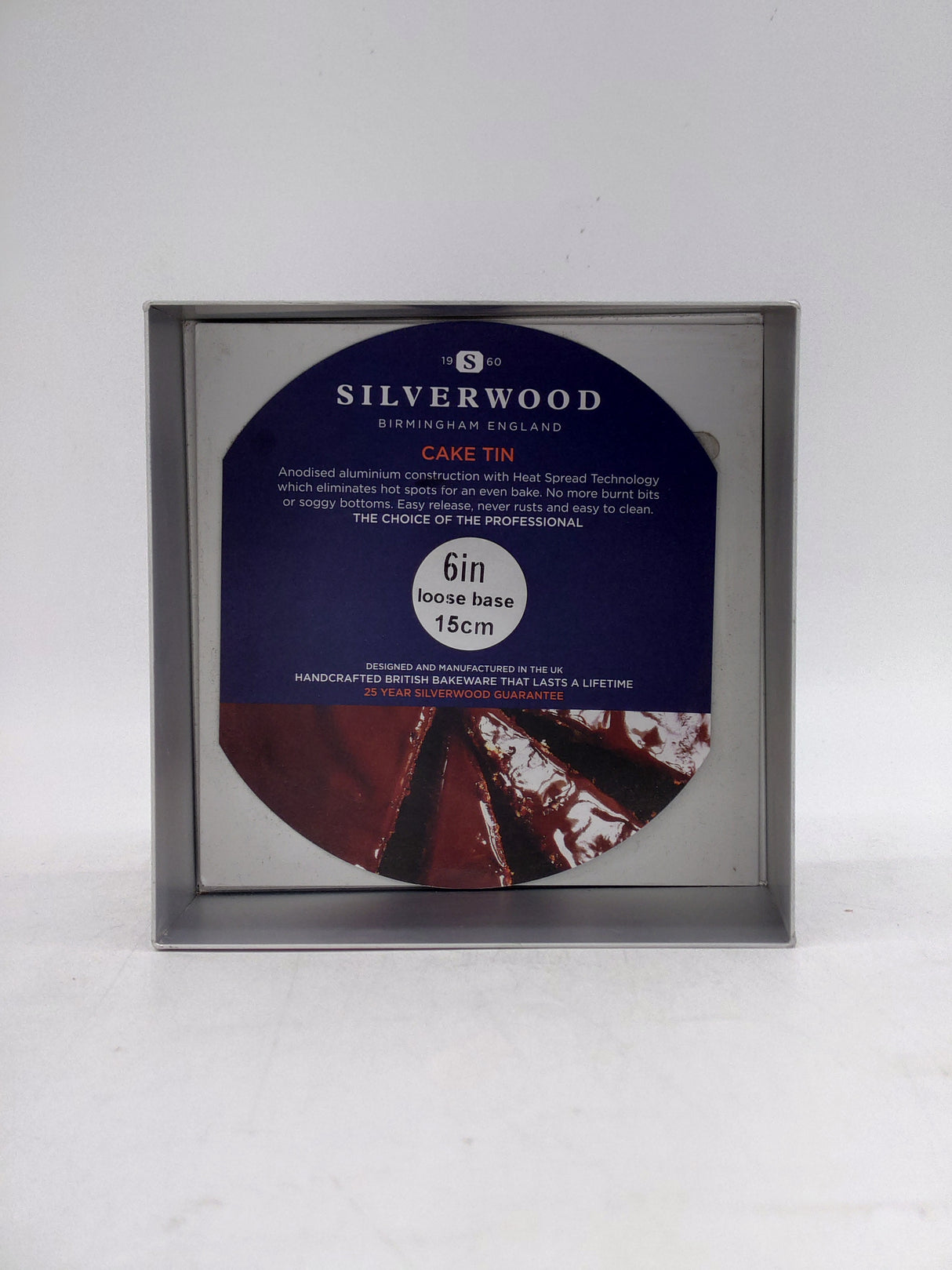 Silverwood square cake tin - 6"