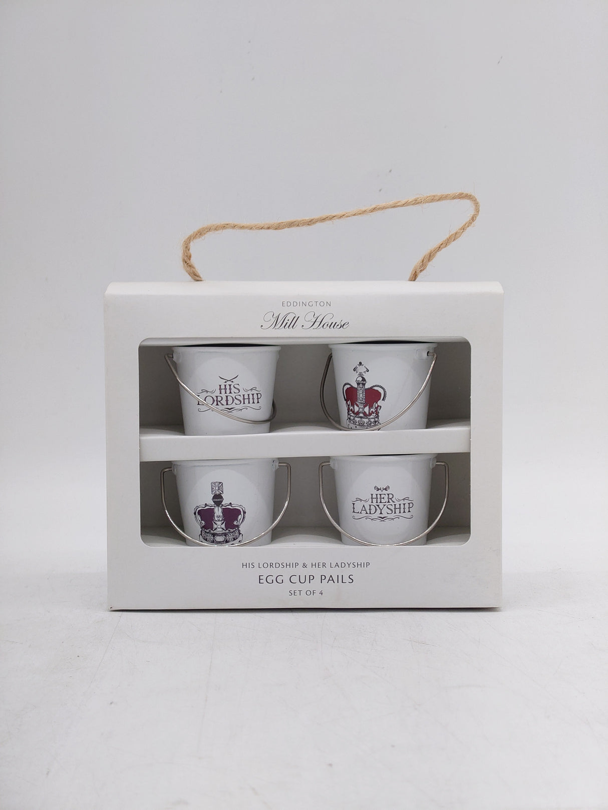 Eddington mill house egg cup pails (4pk)