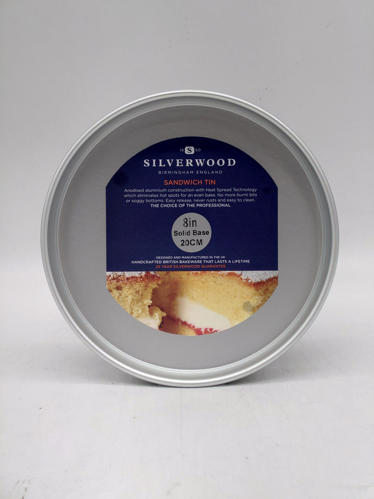 Silverwood round sandwich tin - 8"