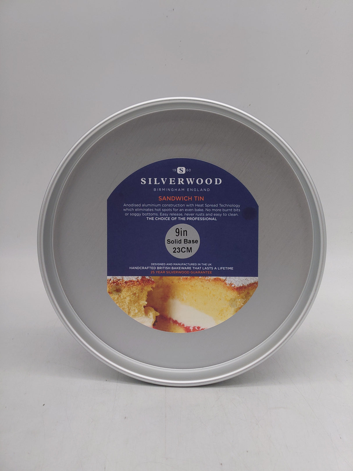 Silverwood round sandwich tin - 9"