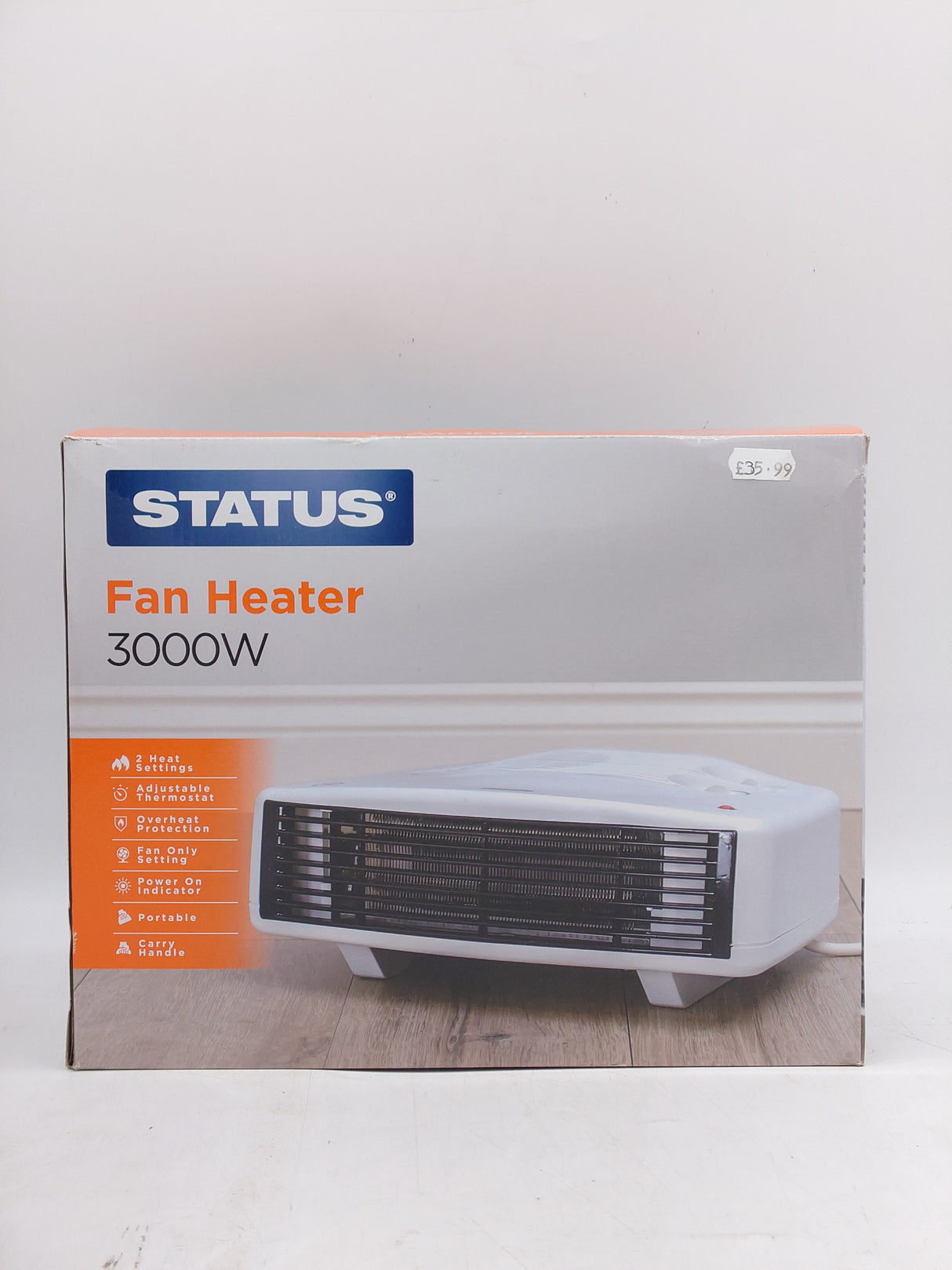 Status fan heater 3000W