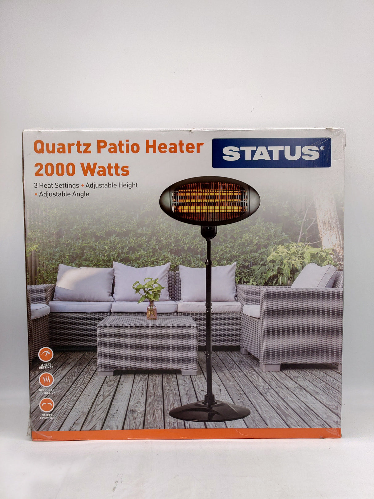 Status quartz patio heater