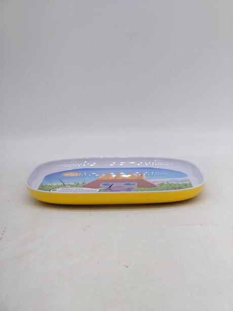 Tum tum trainee princess plastic plate - yellow