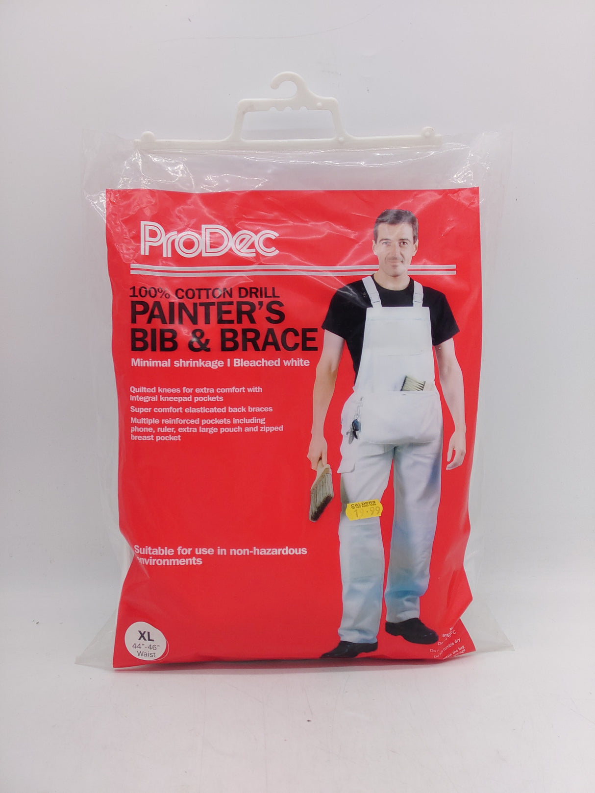 Cotton drill painters bib & brace (XL)