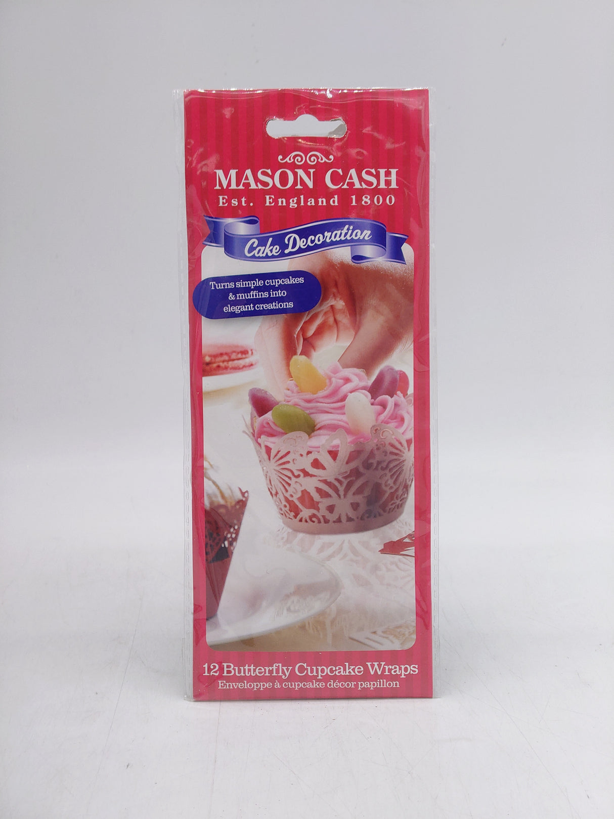 Mason Cash Butterfly cupcake wraps (12pk) - White