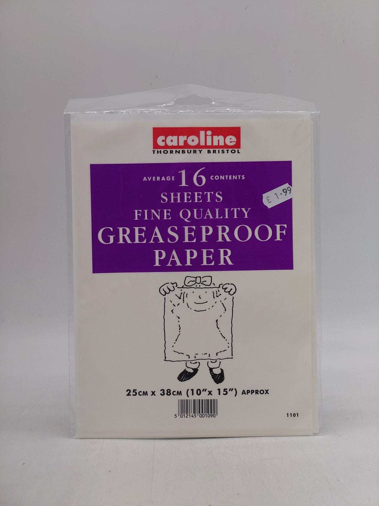 Caroline greaseproof paper (16pk)