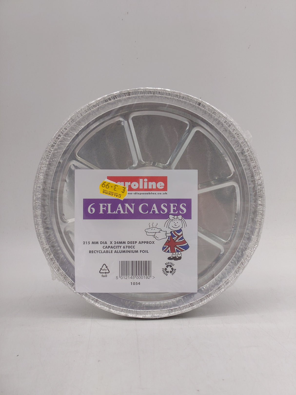 Caroline flan cases - 21cm (6pk)