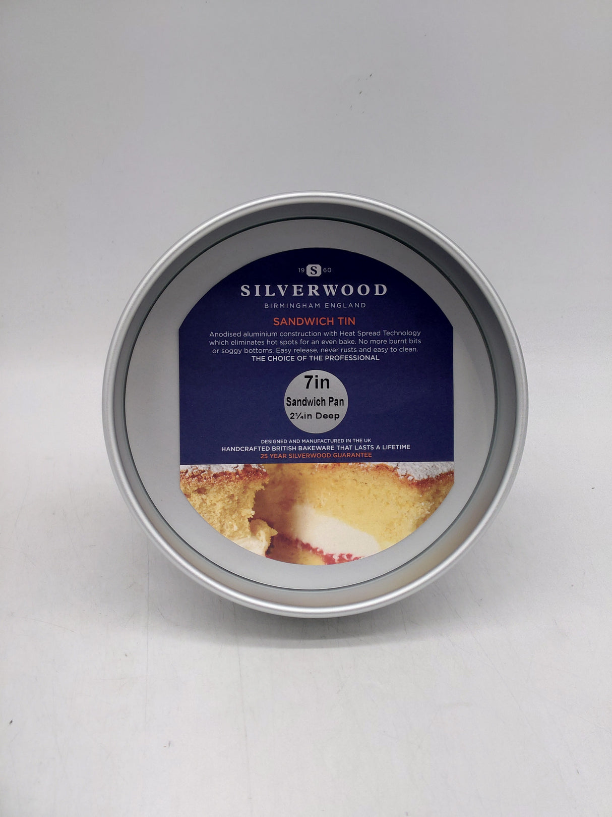 Silverwood round sandwich tin deep - 7" loose base