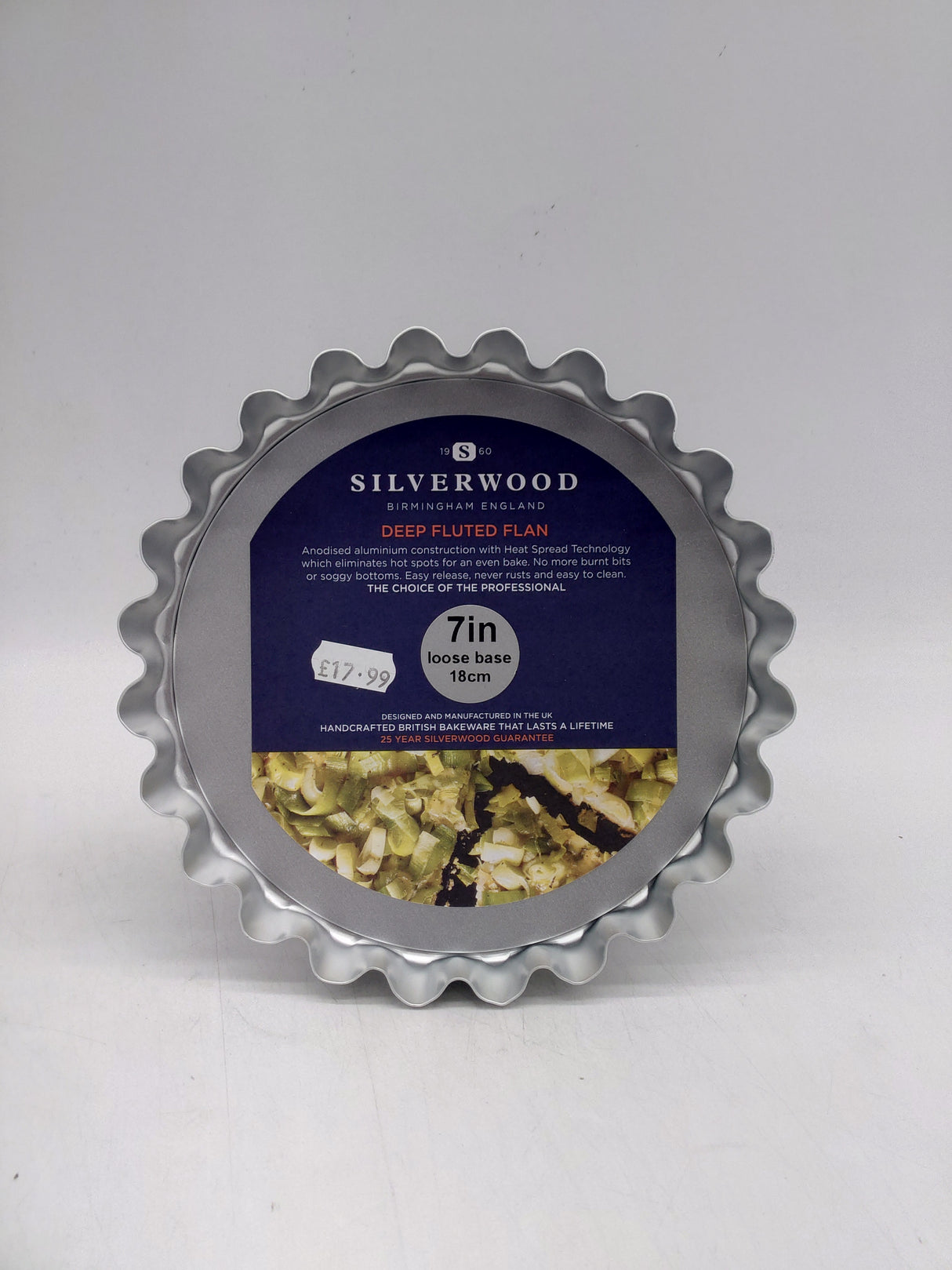 Silverwood deep fluted flan - 7" loose base