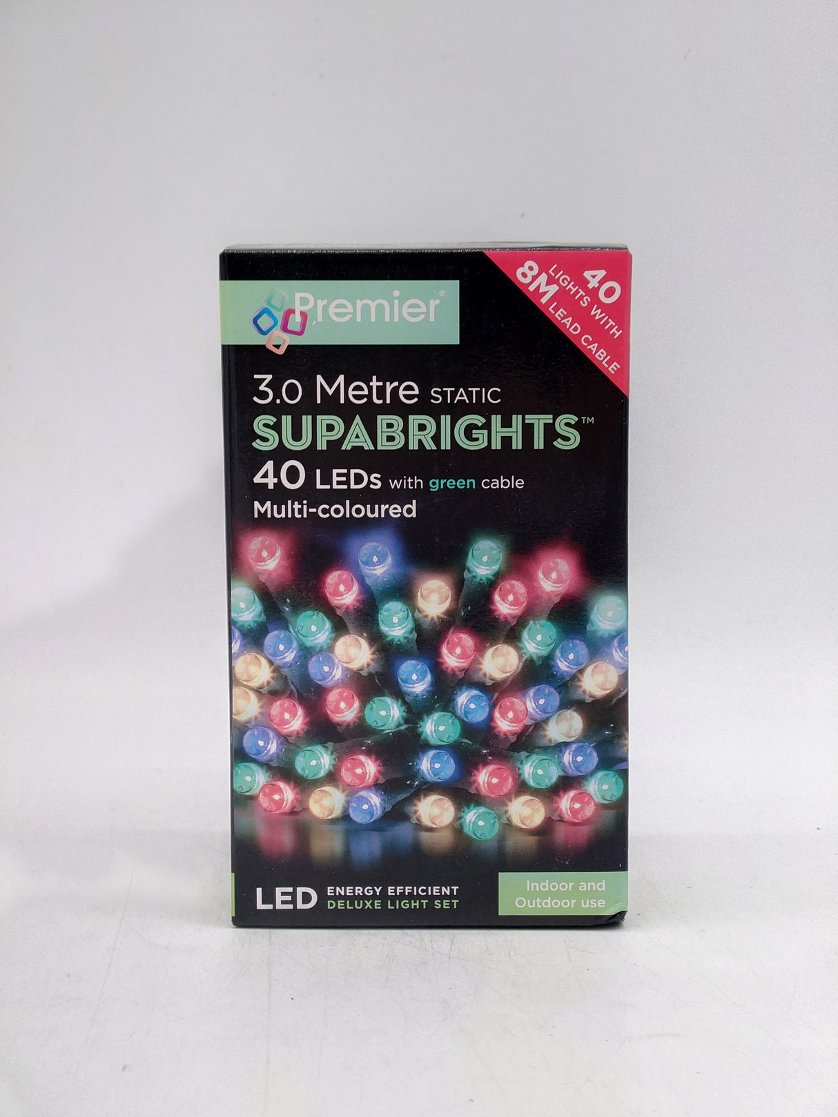 Premier 40 LED supabrights - Multi-Coloured (3m)