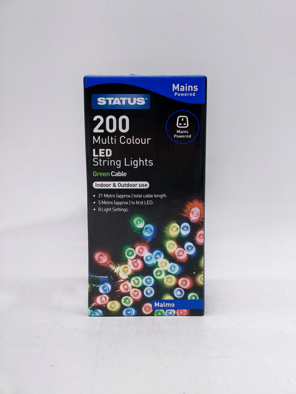 Status 200 LED lights - Multi-Coloured (21m)