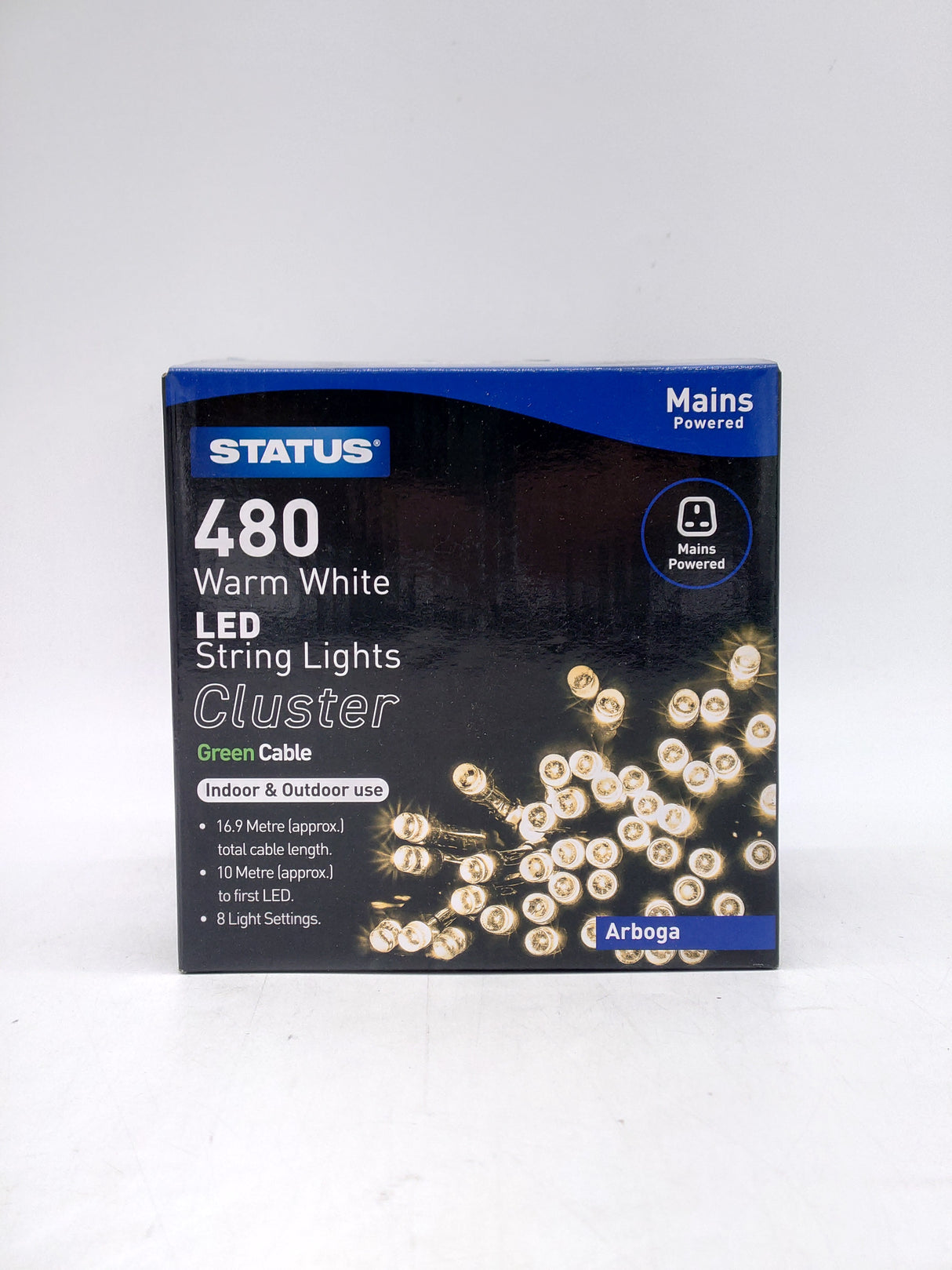 Status 480 LED lights - warm white (16.9m)