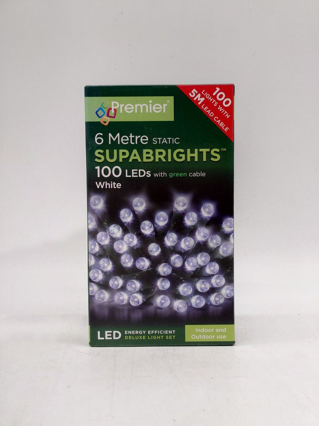 Premier 100 LED Supabrights - white (6m)