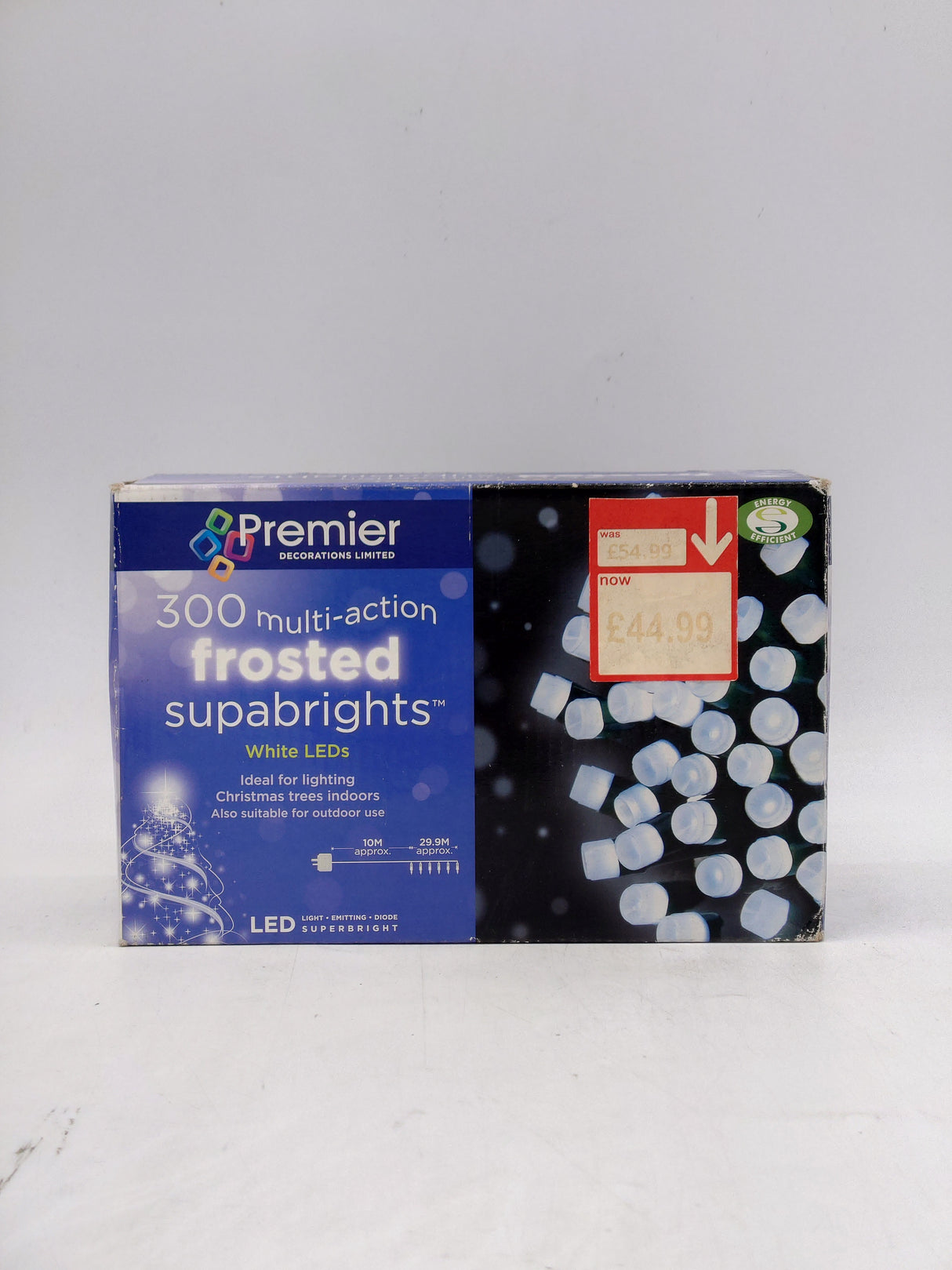 Premier 300 LED frosted supabrights - white (30m)