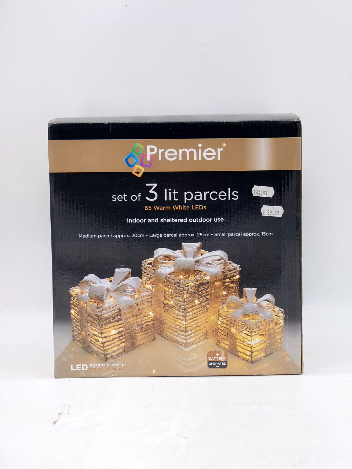 Premier 3 lit parcels - warm white