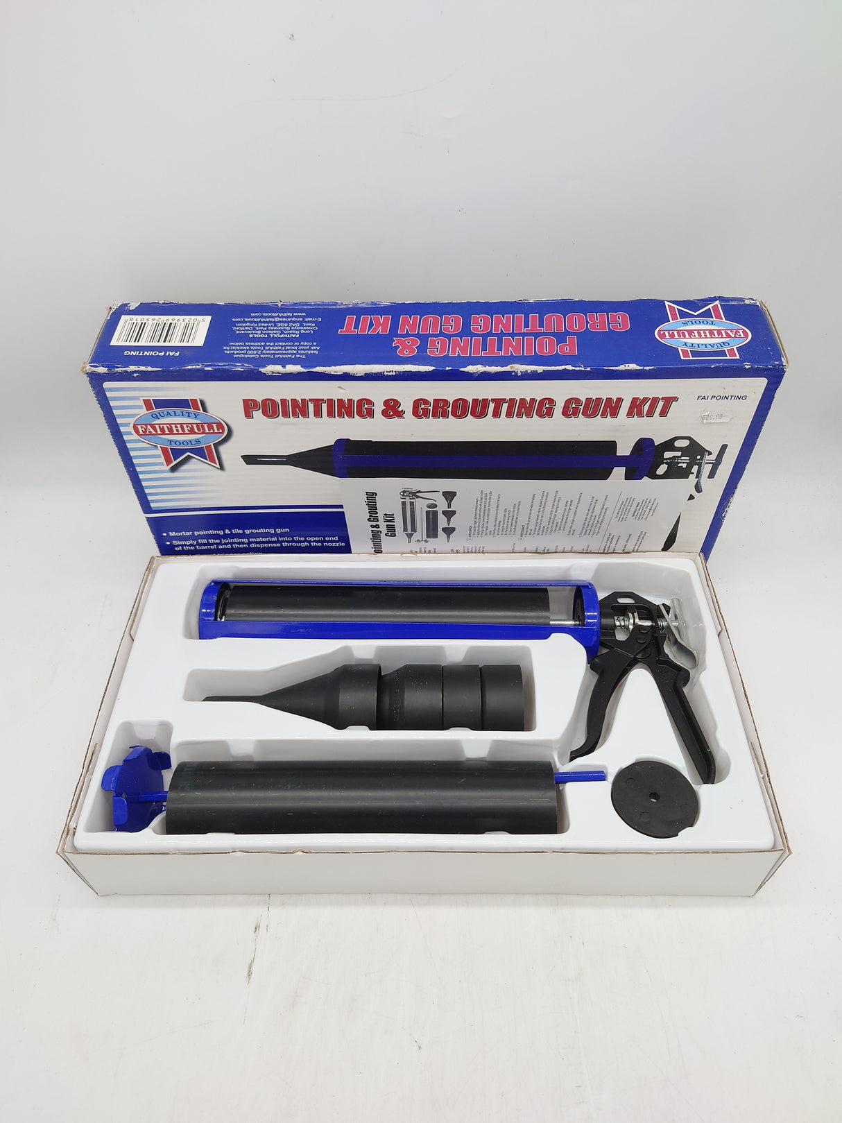 Faithfull pointing and grouting gun kit