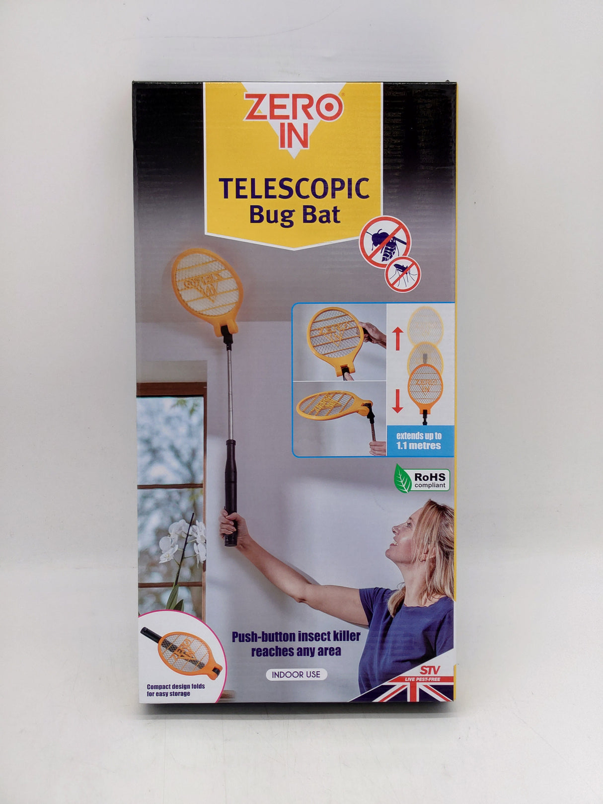 Zero-in telescopic bug bat