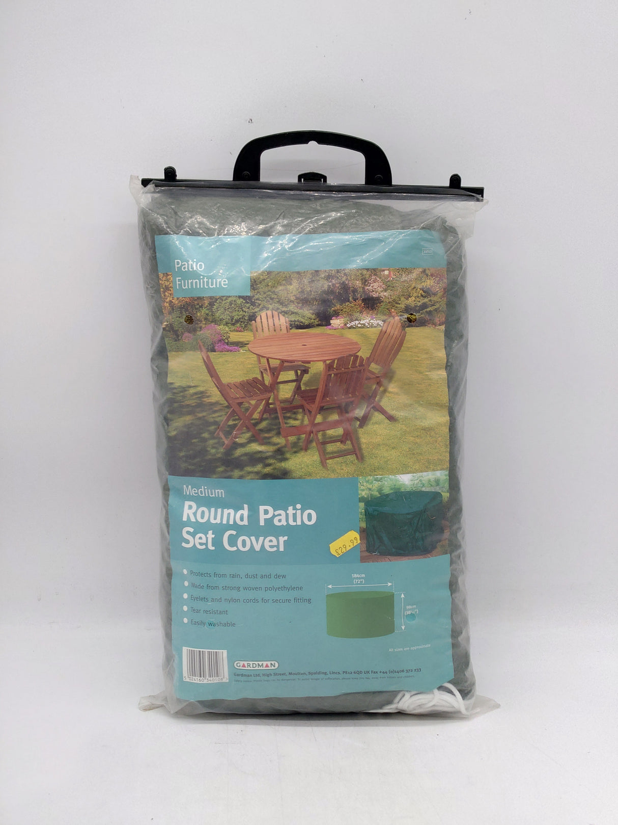 Round patio set cover - medium (184cm x 98cm)