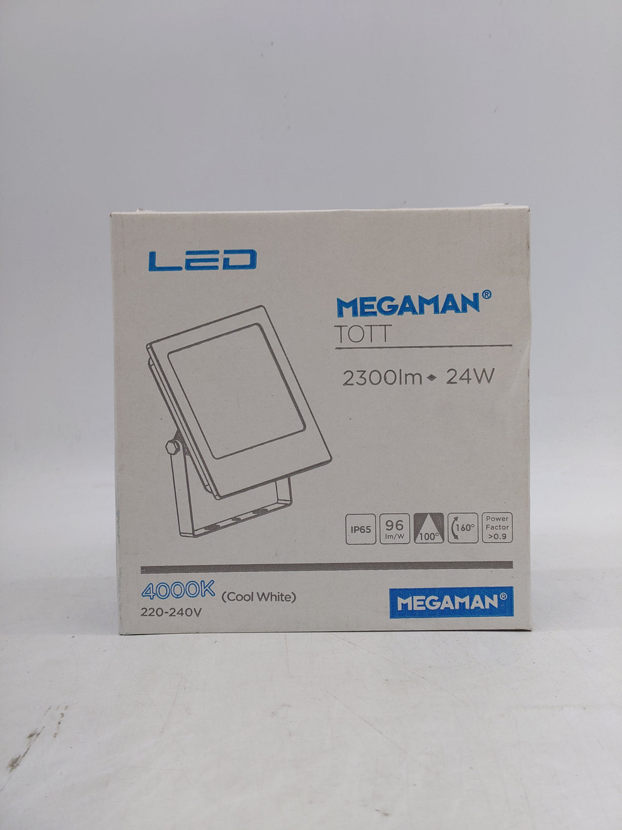 Megaman Tott LED 24W 2300 lumen cool white - Matt black