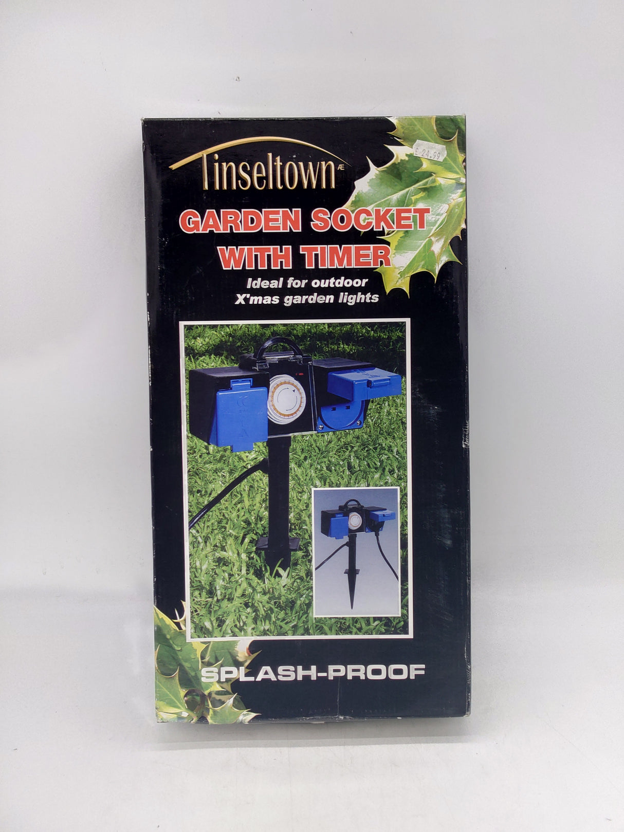 Garden socket with timer